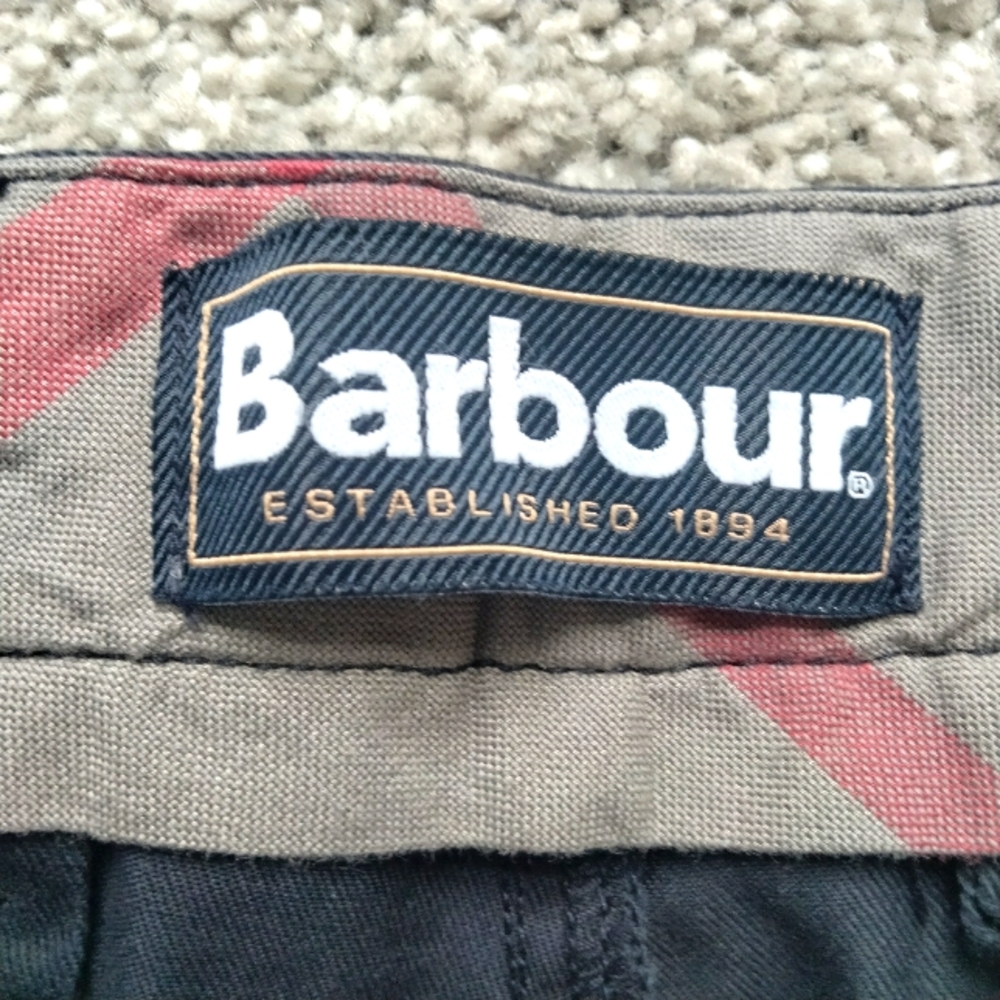 NWT 40 Barbour 10" Men's Regular Fit City Navy Neus Chino Khaki Shorts NEW - Picture 5 of 12
